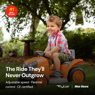 Kid Trax 6V Mow & Go Lawn Mower Orange - Test