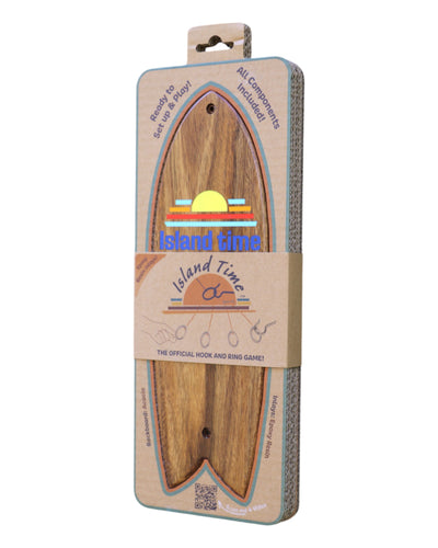 Island Time Sports Ring Toss Game - Outdoor Yard Beach Games for Adults and Family, Hook and Ring Games with String and Hooks for Indoor/Outdoor Use