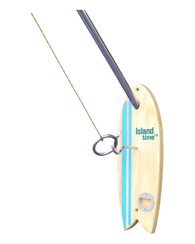 Island Time Sports Ring Toss Game - Outdoor Yard Beach Games for Adults and Family, Hook and Ring Games with String and Hooks for Indoor/Outdoor Use (With telescoping pole)