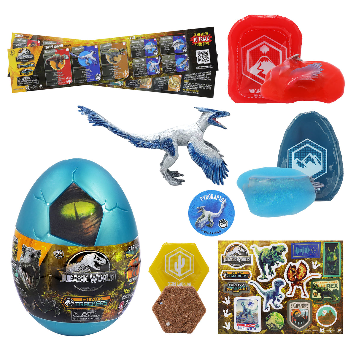 Jurassic World Captivz Surprise Egg Playset for Kids Ages 3+