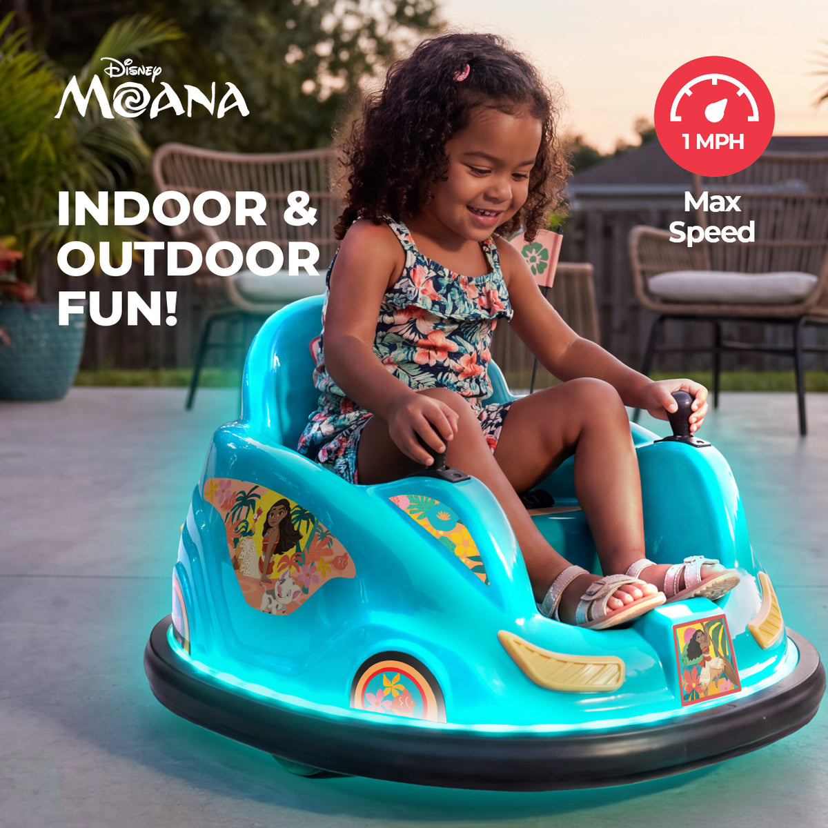 Kid Trax Disney 6V V2 Glow Bumper Car