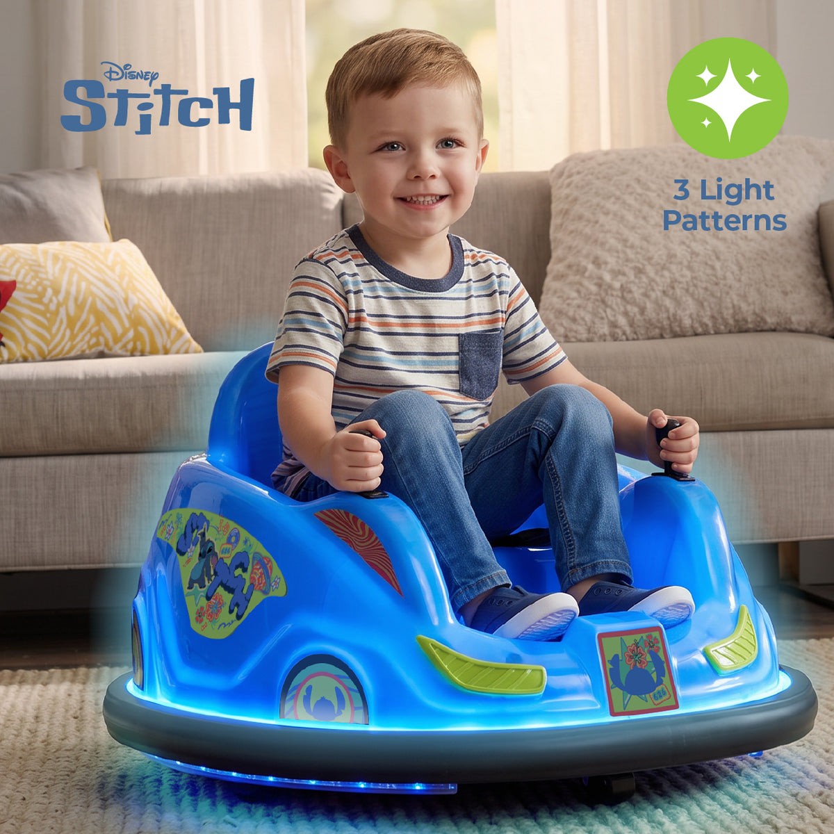 Kid Trax Disney 6V V2 Glow Bumper Car