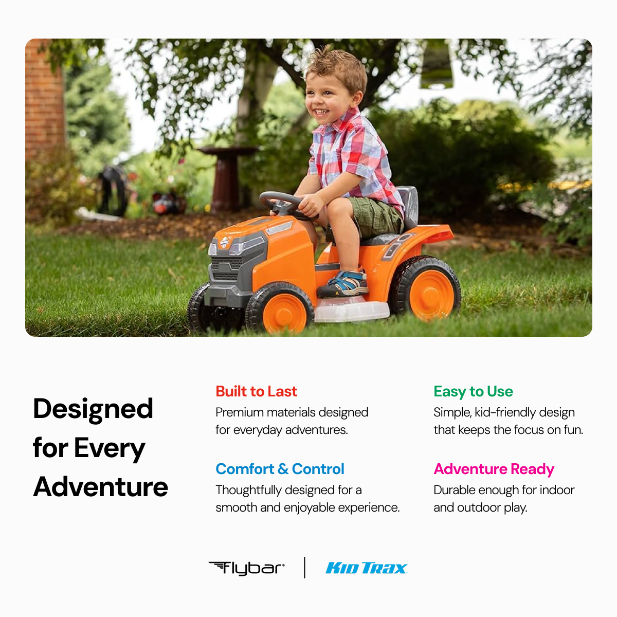 Kid Trax 6V Mow & Go Lawn Mower Orange - Test