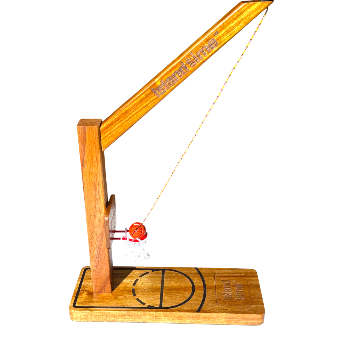 Island Time Sports Ring Toss Game - Outdoor Yard Beach Games for Adults and Family, Hook and Ring Games with String and Hooks for Indoor/Outdoor Use (1 Player Tabletop)
