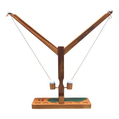 Island Time Sports Ring Toss Game - Outdoor Yard Beach Games for Adults and Family, Hook and Ring Games with String and Hooks for Indoor/Outdoor Use (2 Player Tabletop)
