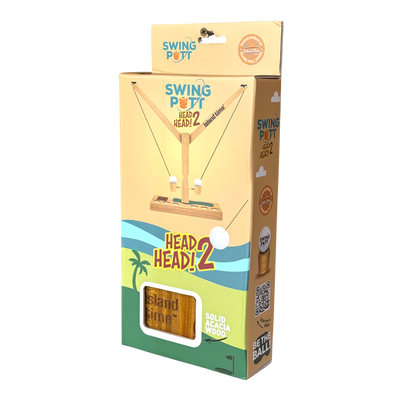 Island Time Sports Ring Toss Game - Outdoor Yard Beach Games for Adults and Family, Hook and Ring Games with String and Hooks for Indoor/Outdoor Use (2 Player Tabletop)