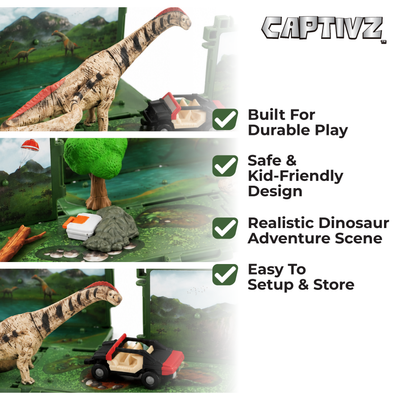 Jurassic World Dinorama Dinosaur Toys Playset for Kids Ages3+