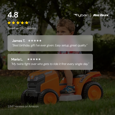 Kid Trax 6V Mow & Go Lawn Mower Orange - Test