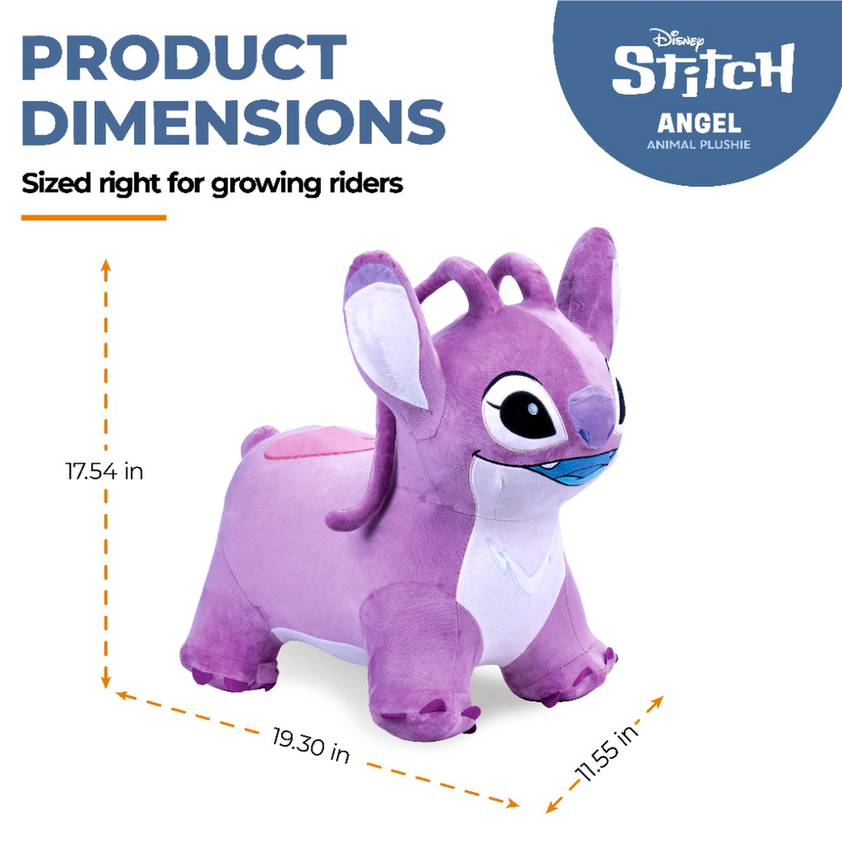 Waddle Plush Unicorn Hopper, Ages 2+, Inflatable, Washable Cover