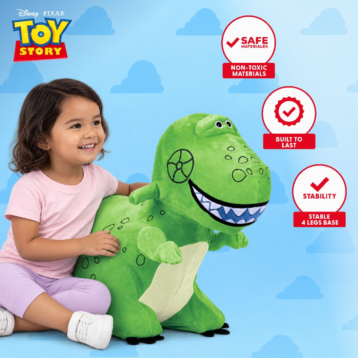 Waddle Plush Unicorn Hopper, Ages 2+, Inflatable, Washable Cover