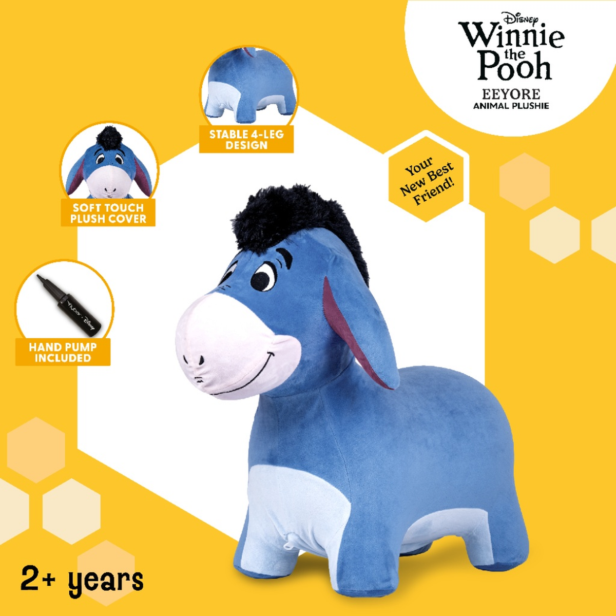 Waddle Plush Unicorn Hopper, Ages 2+, Inflatable, Washable Cover