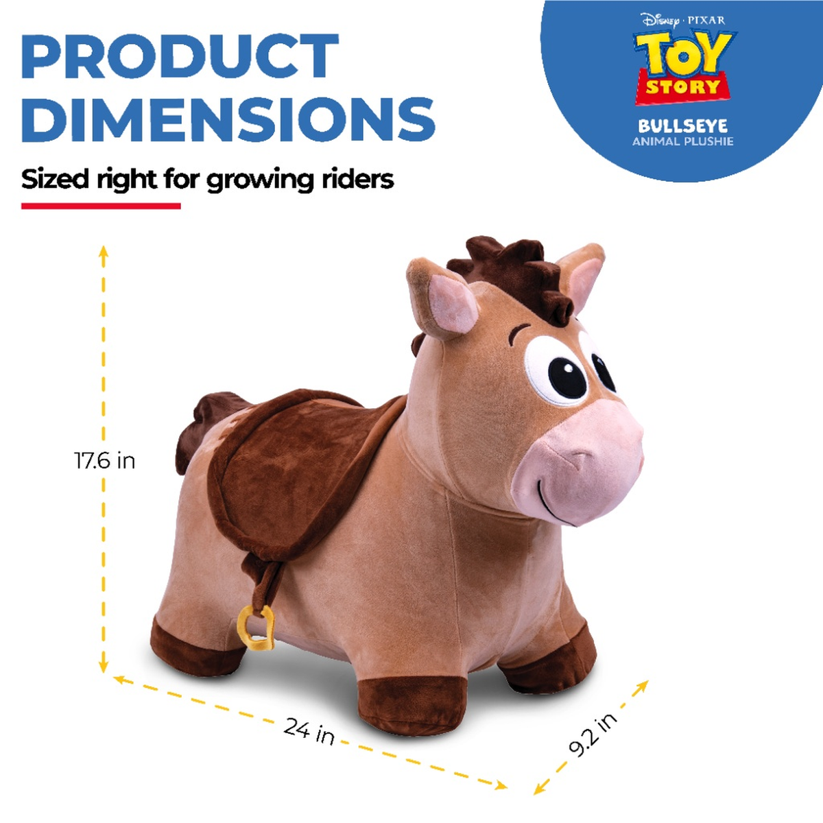 Waddle Plush Unicorn Hopper, Ages 2+, Inflatable, Washable Cover