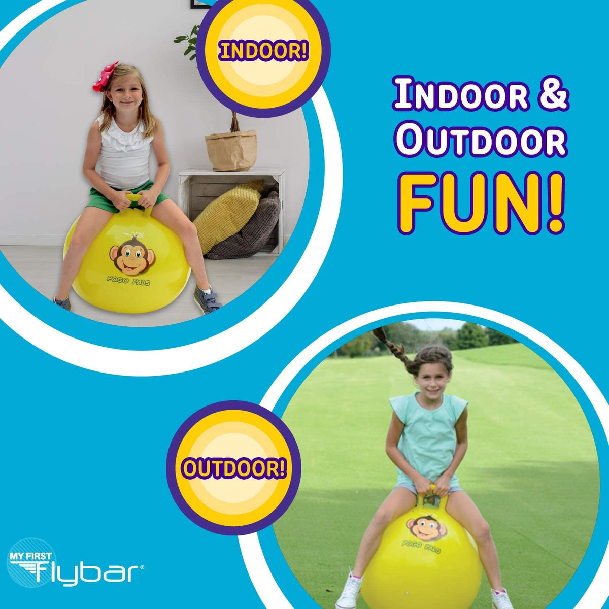 Pogo Pals Froggy Bouncy Hopper Ball, Indoor/Outdoor, Kids ages 3+