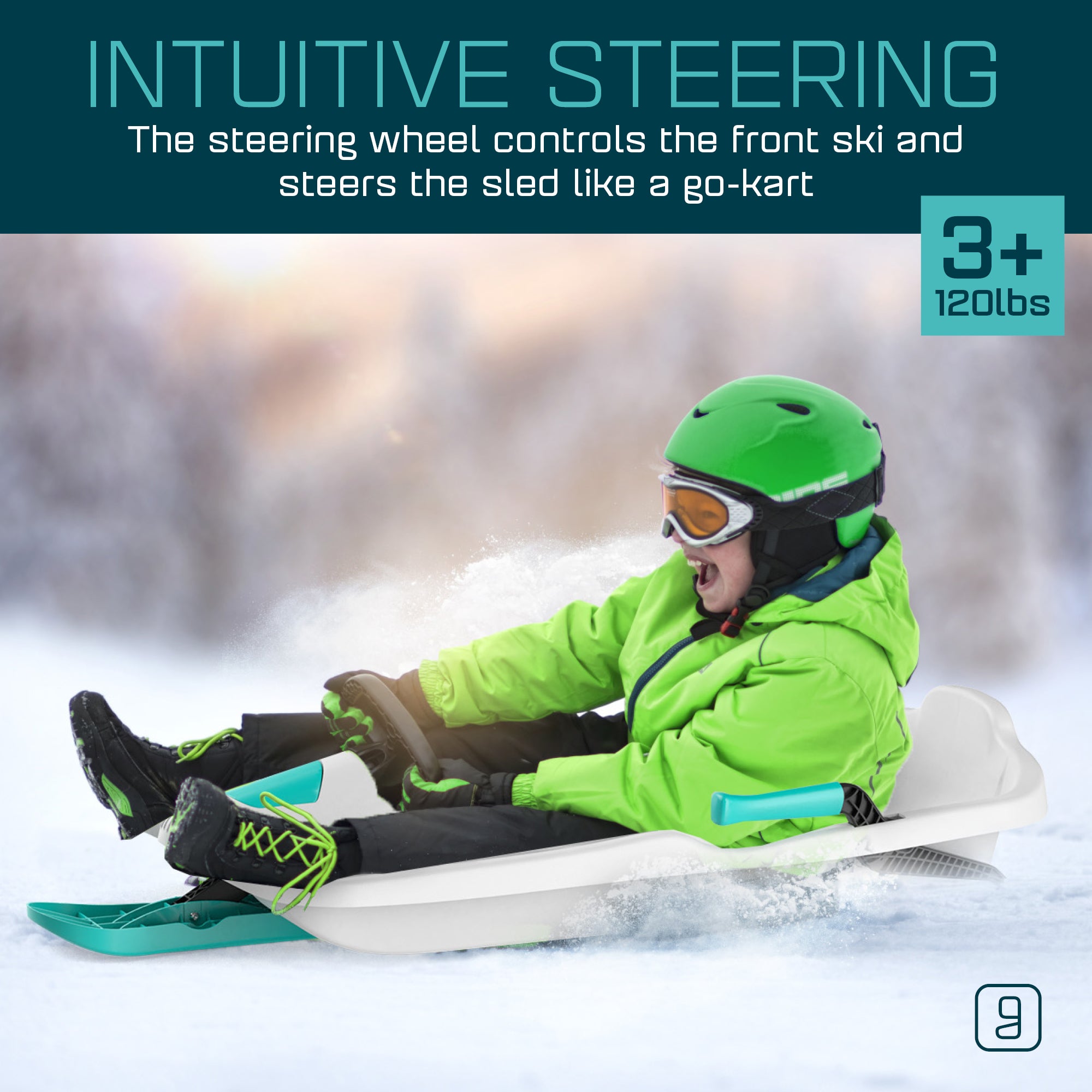 Gizmo Riders Nebula Snow Sled for Kids, Ages 3+