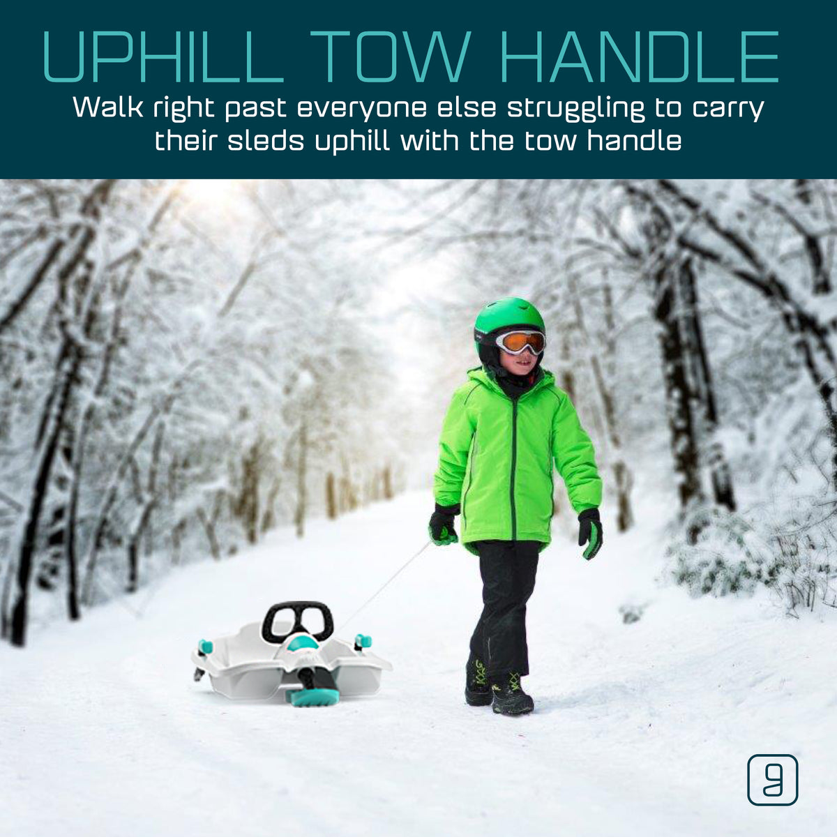 Gizmo Riders Nebula Snow Sled for Kids, Ages 3+
